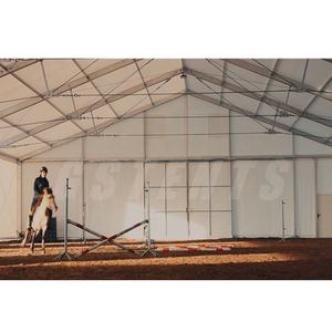 Tente de Manège Équestre Grande Tente en Aluminium et PVC Chapiteau pour Événements Sportifs Protection Solaire pour l'Équitation - Product Image 2