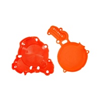 Kit de protection moteur CQJB : Cache d'embrayage et cache magnéto pour motos tout-terrain Hengjian Z300 S6 S7