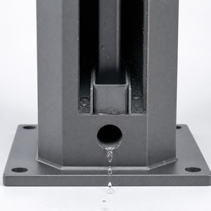Pergola murale en aluminium avec drainage interne <span class=keywords><strong>invisible</strong></span>, design à lamelles motorisées, abri extérieur pour jardin - Product Image 5