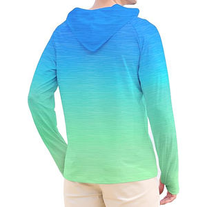 Nuevo diseño UPF 50 impermeable que absorbe la humedad de los hombres de manga larga de malla ventilada máscara con capucha estiramiento de fibra de bambú camisas de pesca - Product Image 1