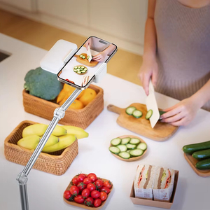 Support universel en alliage d'aluminium rotatif à 360 degrés <span class=keywords><strong>pour</strong></span> téléphone et tablette, support flexible et réglable <span class=keywords><strong>pour</strong></span> lit, canapé, cuisine - Product Image 4