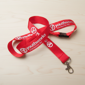 Personalized High Quality Low Price Nylon Lanyard Keychain Pink Polyester Custom Nylon Neck Strap