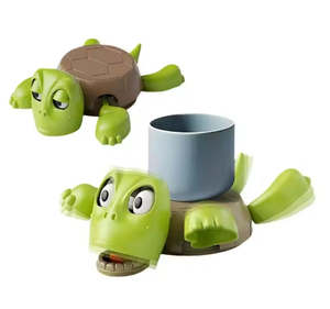 Sous-verre tortue paniquée imprimé en 3D, support de tasse décoratif pour la maison et le bureau, tapis isolant pour café et thé avec expression amusante - Product Image 1