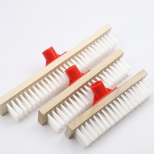 Cepillo para Pisos con Cerdas de Nylon de 45 mm, Mango de Álamo, Mango Largo, Herramienta de Limpieza para el Hogar - Product Image 1