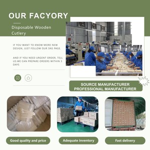 ملاعق خشبية صغيرة للحلويات قابلة للاستخدام مرة واحدة بطول 95 ملم، أدوات مائدة خشبية طبيعية بالجملة - Product Image 5