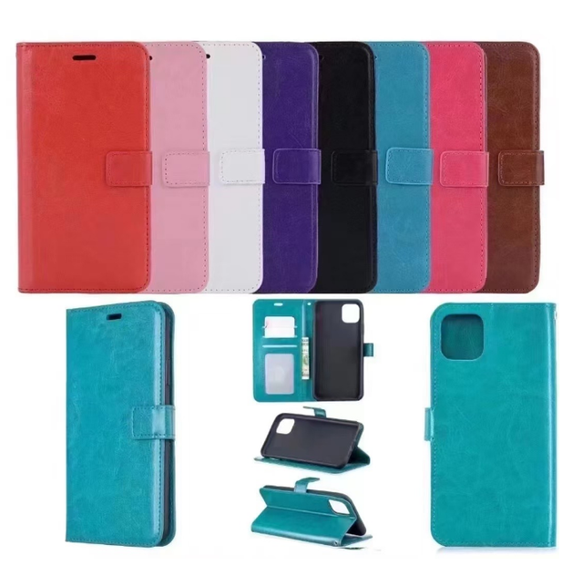 Crazy Horse Wallet Leather Phone Case for Samsung Galaxy NOTE 20 Ultra 10 Pro NOTE9 8 A50 A30S A50S A70 A40 A20 A30 Flip Cover
