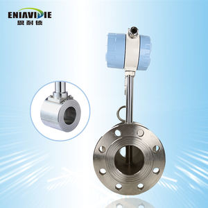 LUGB OEM 蒸気 空気 酸素 窒素 ガス バイオガス LPG 熱媒 4-20mA RS485 304ステンレス フランジ ウェハー ボルテックス流量計 - Product Image 3