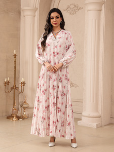 Vestidos Elegantes con Cuentas y Cuello en V para Mujer, Talla Única, <span class=keywords><strong>Kaftan</strong></span> Abaya de SunDA Fashion Brands para Eid, Ropa Islámica APIAI - Product Image 4