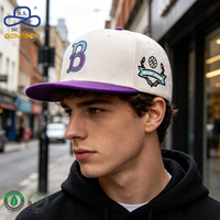 Gorras de Béisbol de Moda con Combinación de Colores, Visera Plana, Calidad Premium, Totalmente Personalizables, para Uso Casual Urbano Unisex