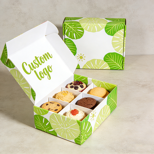 กล่องบรรจุภัณฑ์วาฟเฟิล กล่องคุกกี้ Crumbl กันน้ำ กล่องบรรจุภัณฑ์คุกกี้สุดหรูระดับไฮเอนด์สำหรับร้านเบเกอรี่ รุ่นพิเศษ - Product Image 2