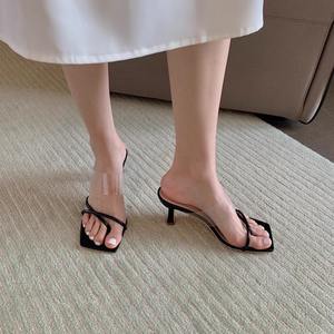 Nouvelle Collection Été 2026 – Sandales Mules Élégantes à Talons Aiguilles et Bout Ouvert Transparent, Style Féerique Français pour Femme - Product Image 4