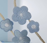 Nouvelles broderies florales en tissu pour baskets, accessoires de décoration pour lacets, patchs brodés en forme de marguerite