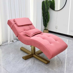 Curve Modern Foldable Portable Metal Beauty Bed Cover Massage Table Facial Chair for Spa Beauty Salon Gym - Product Image 6