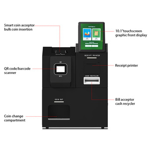 Máquina de cambio de monedas de 21,5 pulgadas, máquina de cambio automático, quiosco de autoservicio de monedas con código <span class=keywords><strong>QR</strong></span> NFC, pago en efectivo - Product Image 6