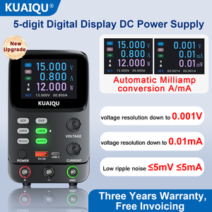 Kuaiqu SPPS-K3010แหล่งจ่ายไฟ DC <span class=keywords><strong>30V</strong></span> <span class=keywords><strong>10A</strong></span> DC สีเต็มจอแอลซีดีพาวเวอร์ซัพพลายควบคุมแรงดันไฟฟ้าจอแสดงผลแบบโค้ง - Product Image 2