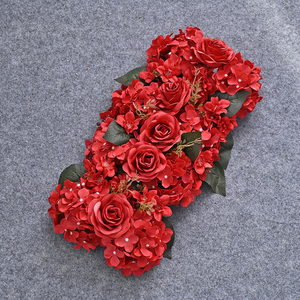 Chất Lượng Cao Bán Buôn Wedding Giáng Sinh Tổ Chức Sự Kiện Backdrop Sống Động Như Thật Đào Nhân Tạo Kem Rose Tú Cầu Hoa Sắp Xếp - Product Image 4