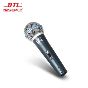 Mikrofon konferensi berkabel Audio logam genggam profesional portabel kualitas tinggi