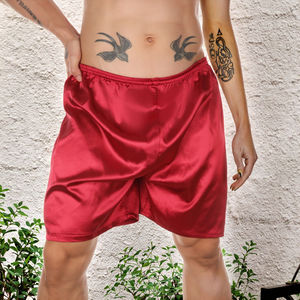 Pigiami estivi in seta da <span class=keywords><strong>uomo</strong></span> indumenti da notte Casual pantaloni da <span class=keywords><strong>uomo</strong></span> per dormire corti larghi e comodi fondi per dormire all'ingrosso e al dettaglio - Product Image 3