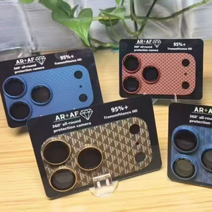 2025 nouveauté haute quantité verre saphir 9H accessoires de télé<span class=keywords><strong>phone</strong></span> portable en Fiber de carbone pour 17 Pro Max protecteur d'objectif de caméra - Product Image 2