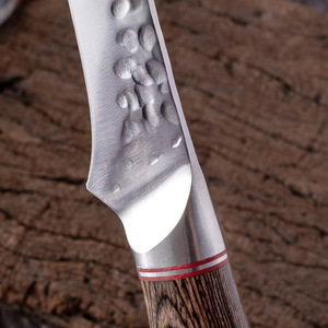 Ensemble de 6 couteaux à désosser avec manche en bois de Pakka et acier au carbone 4Cr13, couteau de <span class=keywords><strong>boucher</strong></span> Viking utilitaire en métal durable - Product Image 5
