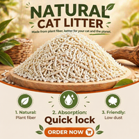 Pasir Kucing Tofu Premium 5kg, Alami dari Kedelai, Cepat Menggumpal, Mengontrol Bau, Grosir Pabrik, OEM, ODM