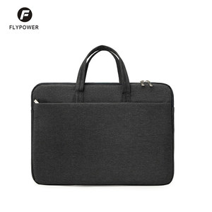 Sac pour ordinateur portable en Oxford imperméable et résistant, mallette d'affaires à bandoulière 15,6 pouces, mallette d'affaires en cuir antichoc - Product Image 1