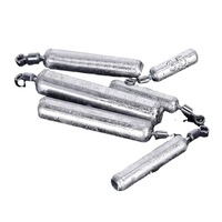 Plombs de pêche en acier inoxydable cylindriques en forme de goutte d'eau pour la pêche à la ligne libre, accessoires de pêche, plombs Drop-Shot 3,5g-20g