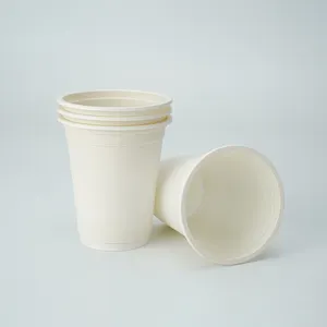 16oz 470ml 옥수수 전분 플라스틱 시음 음료 컵 저렴한 공장 가격 직접 OEM ODM 생분해 일회용 옥수수 전분 컵