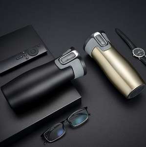 <span class=keywords><strong>Mug</strong></span> à café de voyage <span class=keywords><strong>Contigo</strong></span> de haute qualité, classique, professionnel, à double paroi en acier inoxydable, avec système d'étanchéité automatique Luxe - Product Image 4