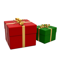 Boîtes cadeaux rigides en carton recyclable personnalisées, en promotion, avec gaufrage et pelliculage mat