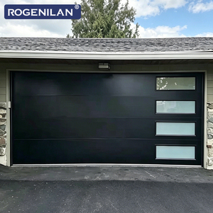Portes <span class=keywords><strong>de</strong></span> <span class=keywords><strong>garage</strong></span> sectionnelles intelligentes isolées sur mesure <span class=keywords><strong>de</strong></span> l'usine Rogenilan, en aluminium, avec double vitrage trempé - Product Image 5