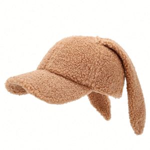 Nouvelle Casquette de Baseball Longue et Élégante à Oreilles de Lapin, Tendance, Mignonne, en Fourrure, pour le Sport et les Loisirs, Vente Chaude - Product Image 3
