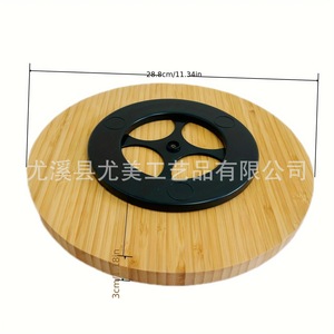 Plato de madera para frutas para la mesa de centro de la sala de estar, ideal para exhibir frutas secas y aperitivos, plato festivo para dulces. - Product Image 3