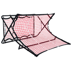 Cadre en fer courbé double face avec filet 111x105x63 cm, équipement d'entraînement à inclinaison réglable - Product Image 1