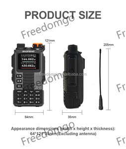 Walkie Talkie Analógico BF-K67 VHF/UHF, Comunicación Bidireccional, Radioaficionado, 5W, Alcance de 0-8km, Walkie Talkie Portátil con Carga Tipo-C - Product Image 3