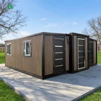 Maison conteneur préfabriquée moderne de 20 pieds, maisons conteneurs modulaires extensibles, mini-maison prête à être expédiée, maison habitable