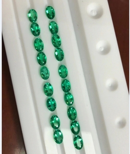 <span class=keywords><strong>Esmeralda</strong></span> Hidrotermal Suelta al por Mayor, <span class=keywords><strong>Esmeralda</strong></span> Cultivada en Laboratorio, Corte Ovalado, Verde Intenso, Colombia Zambia - Product Image 6