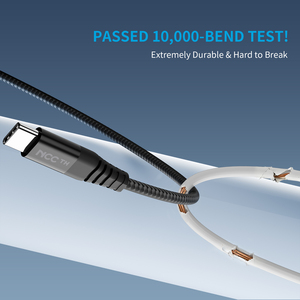 Cable NCC Serie Super Value XC-1301 USB a USB-C 2A 1M, Carga Rápida, Cable Trenzado Resistente y Conectores de Aluminio (Negro) - Product Image 4