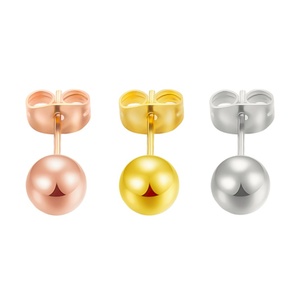 Boucles d'oreilles noires en acier inoxydable, bijoux de Piercing pour Cartilage et oreille pour femmes et hommes - Product Image 1