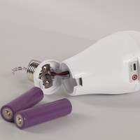 Ampoule LED rechargeable 2 en 1, lumière blanche chaude, pour usage au bureau