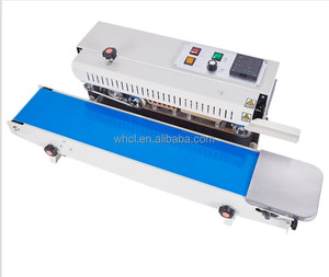 FR-900 Automatic Aluminum Foil Plastic Bag Continuous Band Sealer Film <strong>Pouch</strong> Bag Sealing Machine With <strong>Coder</strong> - Product Image 2