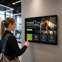 Pantalla Digital de Señalización AIYOS de 23.8 Pulgadas Full HD para Montaje en Pared, con Análisis de IA Opcional y Monitor Táctil con Batería Escalable