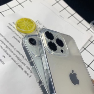การดรอปชิปแบบใสเคสโทรศัพท์ฝาปิดแบบใสโทรศัพท์ฝาครอบ TPU มือถือสำหรับ <span class=keywords><strong>iPhone</strong></span> 16 16 16 Pro 17 Pro - Product Image 2