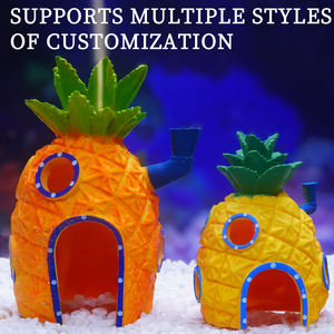 Hot Verkoop Op Maat Gemaakte Vis Hide Speler Garnalen Nest Vis Tank <span class=keywords><strong>Aquarium</strong></span> Pvc Voor Huisdecoratie <span class=keywords><strong>Aquarium</strong></span> Decoratie Ananas Huis - Product Image 2