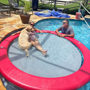 <span class=keywords><strong>Hamaca</strong></span> Flotante Inflable con Malla, Tumbona Portátil para Lago u Océano con Soporte, Inflado Rápido - Product Image 5