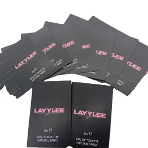 Kosmetische Muster verpackungs karte Papier karte Parfüm halter Papier karte
