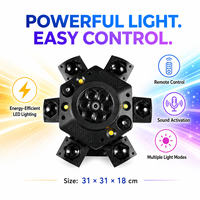 Nouveau produit phare : Projecteur LED Mini King Kong à six bras, effet stroboscopique, éclairage de scène disco, type Bee-Eye