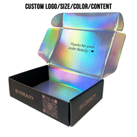 Boîtes d'expédition tendance pour produits de soin de la peau / beauté, écologiques, avec pelliculage mat, emballage personnalisé avec logo pour livraison de cadeaux