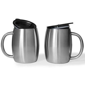14oz personalizado sublimación tazas de café de acero inoxidable con mango y tapa - Product Image 6