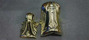 Decoración de ataúd funerario Esquina Color <span class=keywords><strong>dorado</strong></span> Accesorios de plástico Suministros funerarios Equipo para América del Sur - Product Image 3